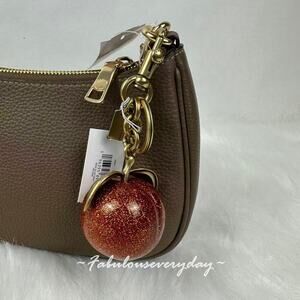 Coach The Summer I Turned Pretty Peach Bag Charm Keychain Key Fob CBX51 NWT